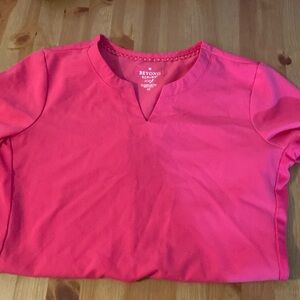 Xs EUC pink scrub top beyond scrubs